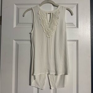 Daniel Rainn Quin Keyhole Crochet Blouse